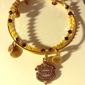Alex and Ani Hufflepuff bracelet set